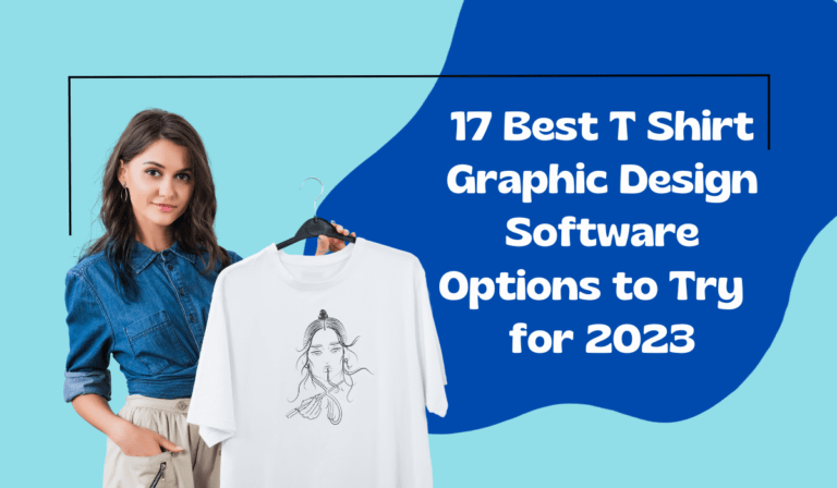 The Best T Shirt Graphic Design Software Options to Try in 2023. Woman in jean shirt holding a t-shirt