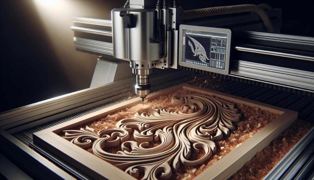 CNC Machine showing what can be carved into wood